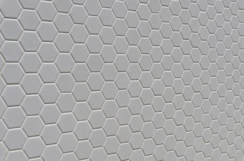 A simple white texture pattern of hexagons as a background 스톡 사진