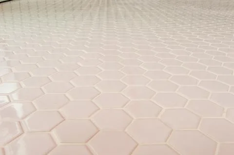 A simple white texture pattern of hexagons as a background 스톡 사진