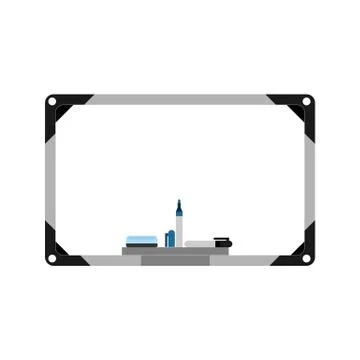 Simple Whiteboard Learning Illustration Stock Illustration
