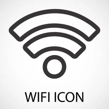 Simple wifi icon Stock Illustration