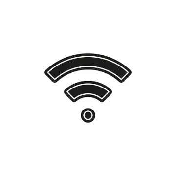 Simple WiFi Vector Icon Illustrazione stock