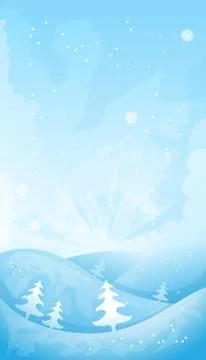 Simple winter background Stock Illustration
