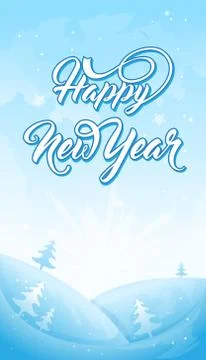 Simple winter background Stock Illustration