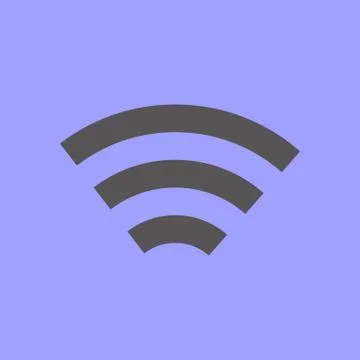 Simple Wireless Network Symbol Stock Illustration