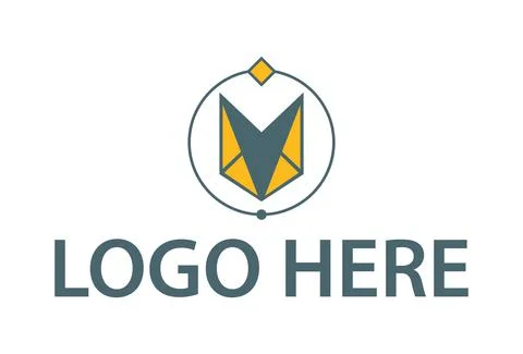 Simple Wolf Creative Concept Logo Design	 Stock Illustration