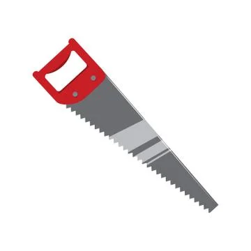 Simple Wood Handsaw Drawing Vector Illustration Graphic Stock Illustration
