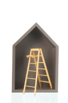 Simple wooden house Foto stock