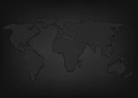 Simple World map Stock Illustration