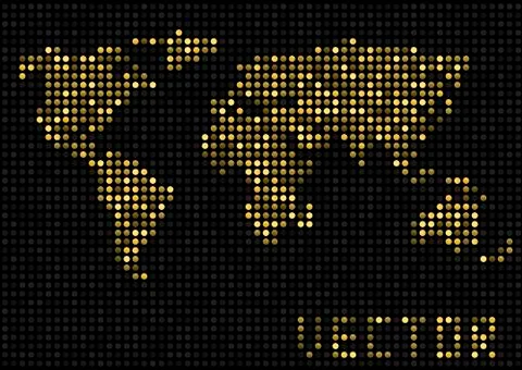 Simple World map Stock Illustration