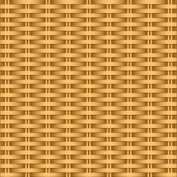 Simple woven wicker texture. Light brown background. Imitation rattan or willow Stock Illustration