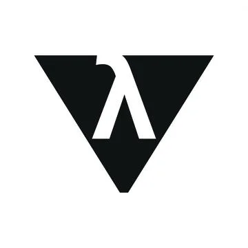 Simple Y, VY, VY initials triangle shape logo Stock Illustration