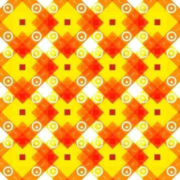 Simple yellow background with rombs Illustrazione stock