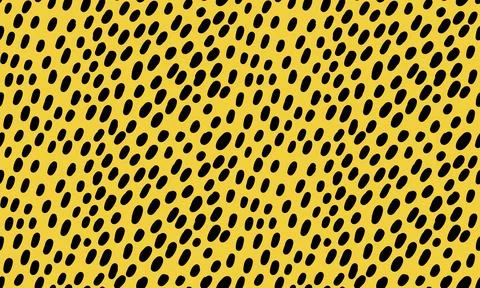 Simple yellow background with small dashes. Seamless vector pattern 스톡 일러스트