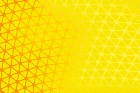 Simple yellow background with triangular net. Stock Illustration