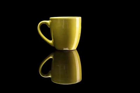 Simple Yellow Cup Stock Photos