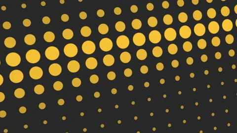 Simple yellow dots pattern Stock Footage 196783997