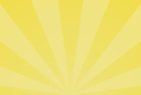Simple yellow lower sunburst background Stock Illustration