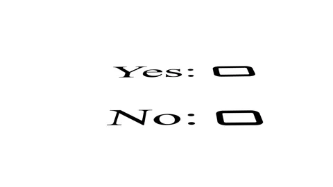 Simple yes no checkbox form options Stock Footage 333685620