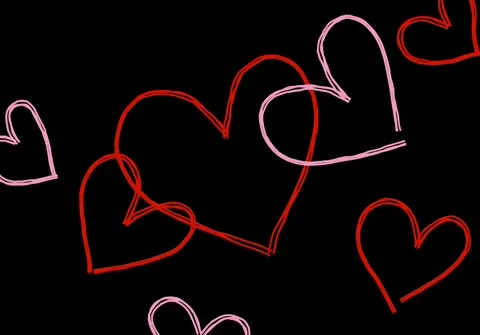 A simple yet captivating heart flickering animation Video stock 303456569