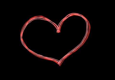 A simple yet captivating heart flickering animation Video stock 303456570