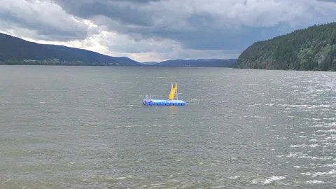 A simple yet captivating view of the serene  Joux Lake, Switzerland Stock Footage 315215274