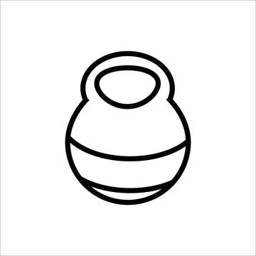 Simple yoga ball Vector with Minimalist and modern design Stock Illustration