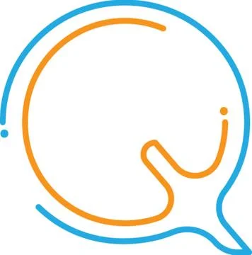 Simple,abstract letter Q Stock Illustration