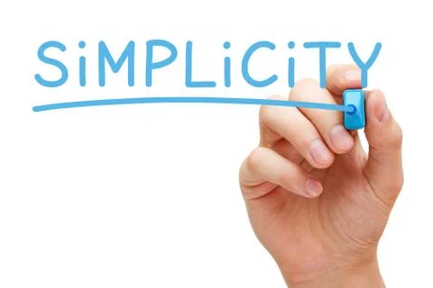 Simplicity Blue Marker Stockfoto's