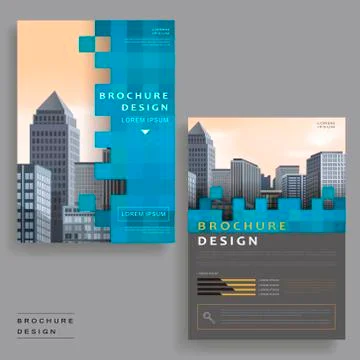 Simplicity brochure design Stock Illustration