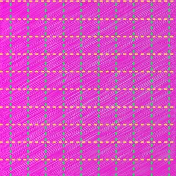 Simplicity dash line on pink scribbled texture Stock Illustration