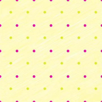 Simplicity dots on yellow pastel scribbled texture Stock Illustration