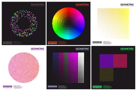 Simplicity Geometric Design Set Clean Lines and Forms Stock Illustration