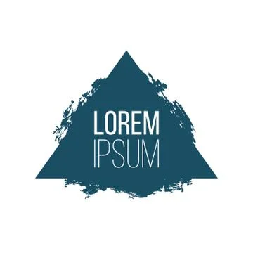 Simplicity geometric triangle shape with grunge style. mixed styles. Vector m Stock Illustration