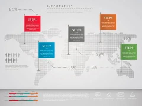 Simplicity infographic design Stock Illustration