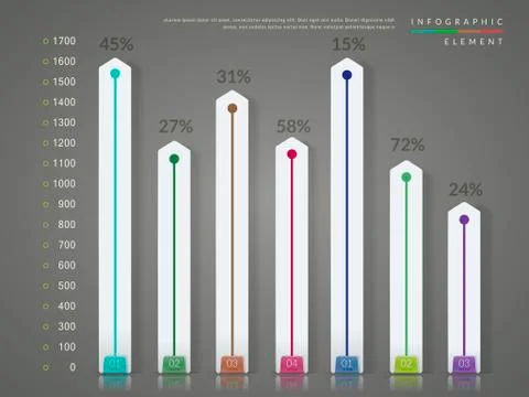 Simplicity infographic template Stock Illustration