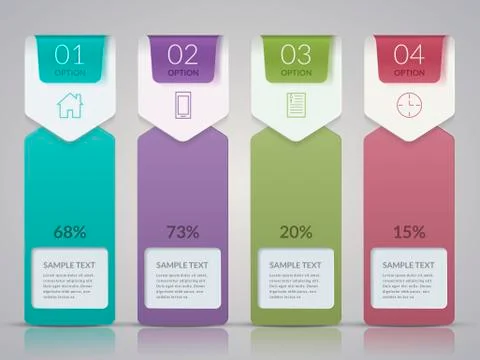 Simplicity infographic template Stock Illustration