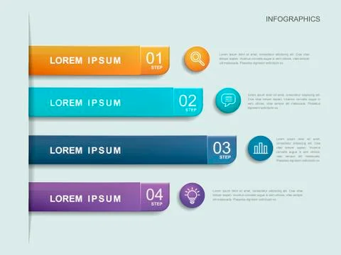 Simplicity infographic template Stock Illustration