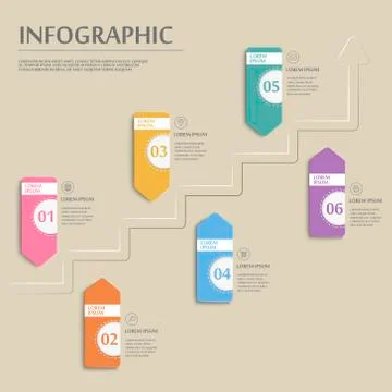 Simplicity infographic template Stock Illustration