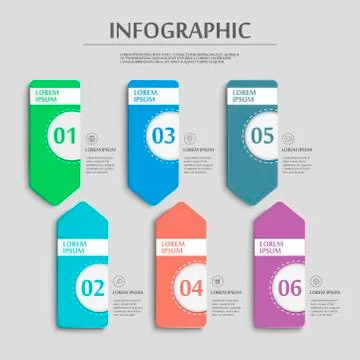 Simplicity infographic template Stock Illustration
