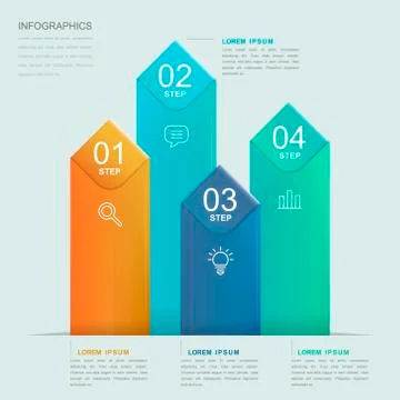Simplicity infographic template Stock Illustration