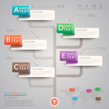 Simplicity infographic template Stock Illustration