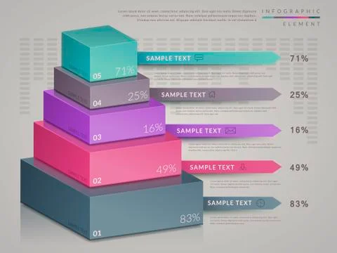 Simplicity infographic template Stock Illustration