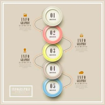 Simplicity infographic template Stock Illustration