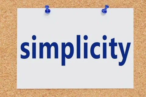Simplicity - style concept Stock Illustration