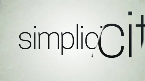 Simplicity Word Slideshow Stock After Effects