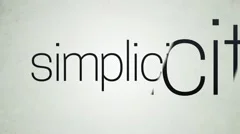 Simplicity Word Slideshow Stock After Effects