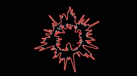 Simplified Abstract Rotating Sphere Animation - Loop Red Video stock 66271370