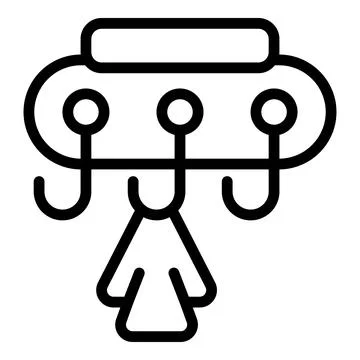 Simplified black line icon of a click and pointer イラスト素材