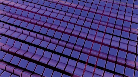 Simplified blockchain depicted through stylized geometric shapes, offering a  Stock Footage 297689786
