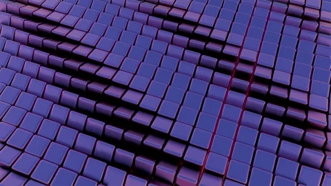 Simplified blockchain depicted through stylized geometric shapes, offering a  Stock Footage 297689787